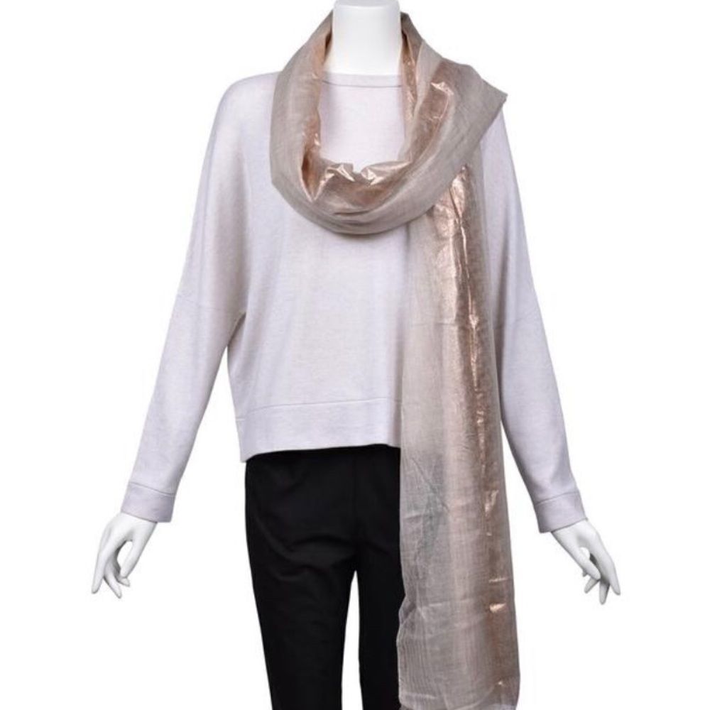 BRUNELLO Cucinelli 100% Cashmere Scarf Collectors Skinny Scarf Long Scarf NWT